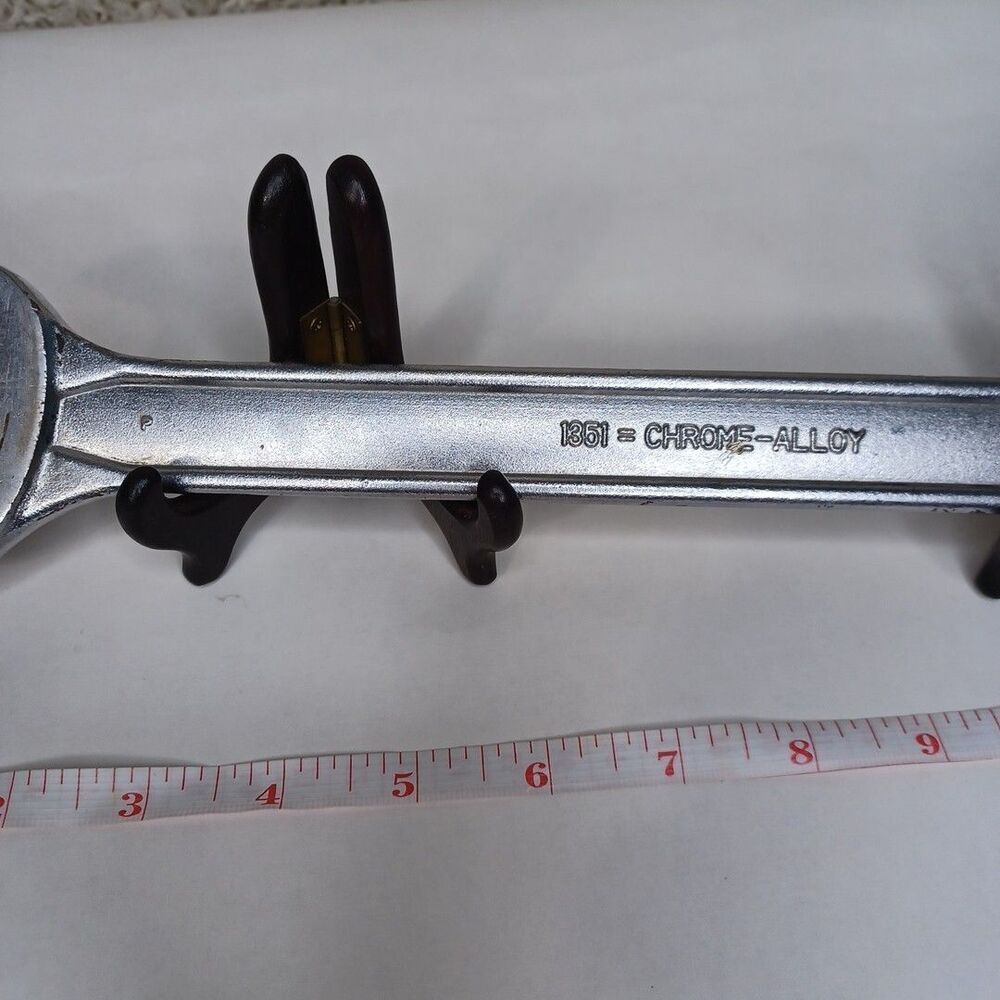 Frank & Warren Double Open End Wrench 1-3/8" x 1-1/2" SAE 16" Long Huge Japan - Picture 10 of 12